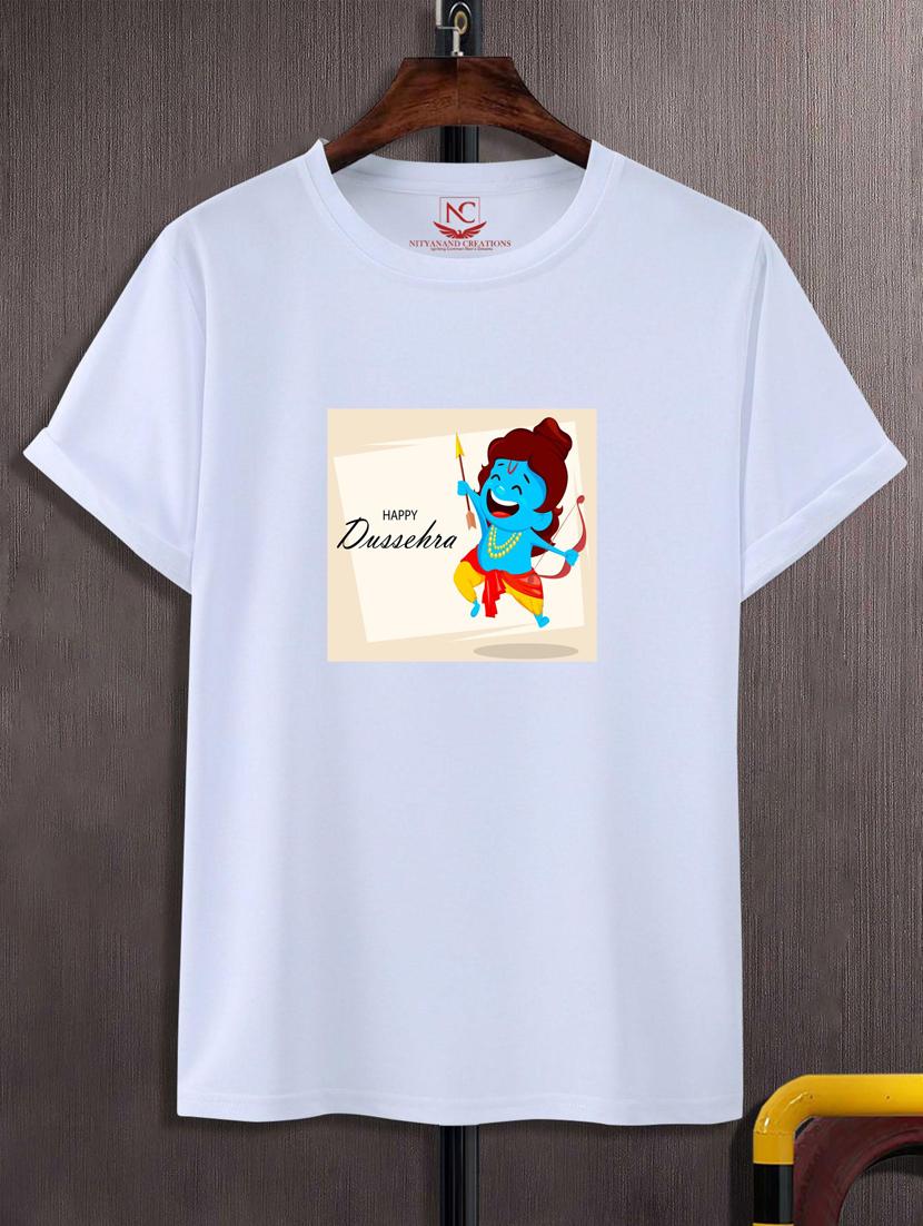 unisex white graphic printed t-shirt - 20882463 - Zoom Image - 0
