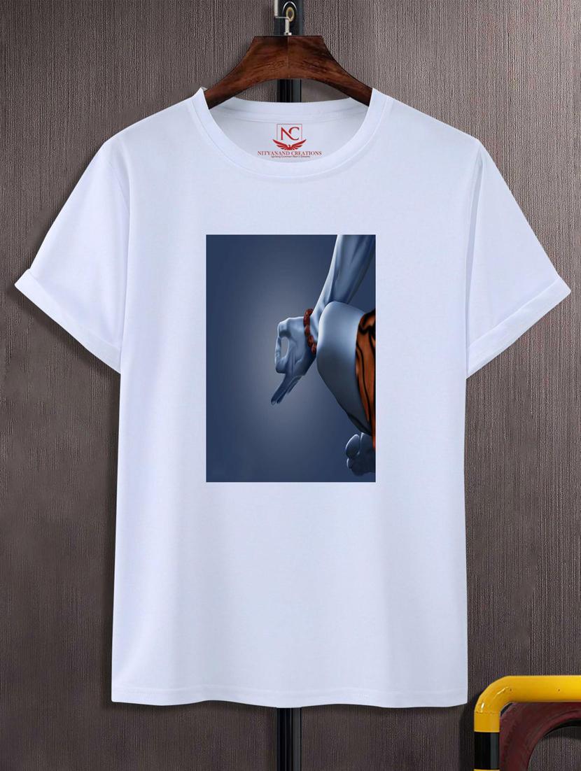 unisex white graphic printed t-shirt - 20882466 -  Zoom Image - 0