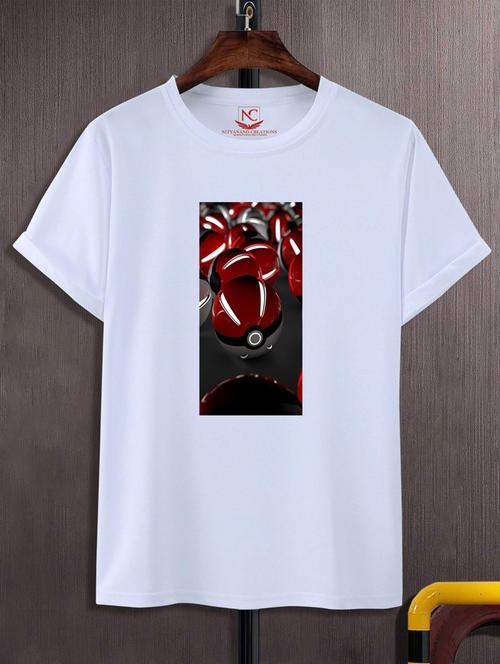 unisex white graphic print t-shirt - 20882473 - Standard Image - 0