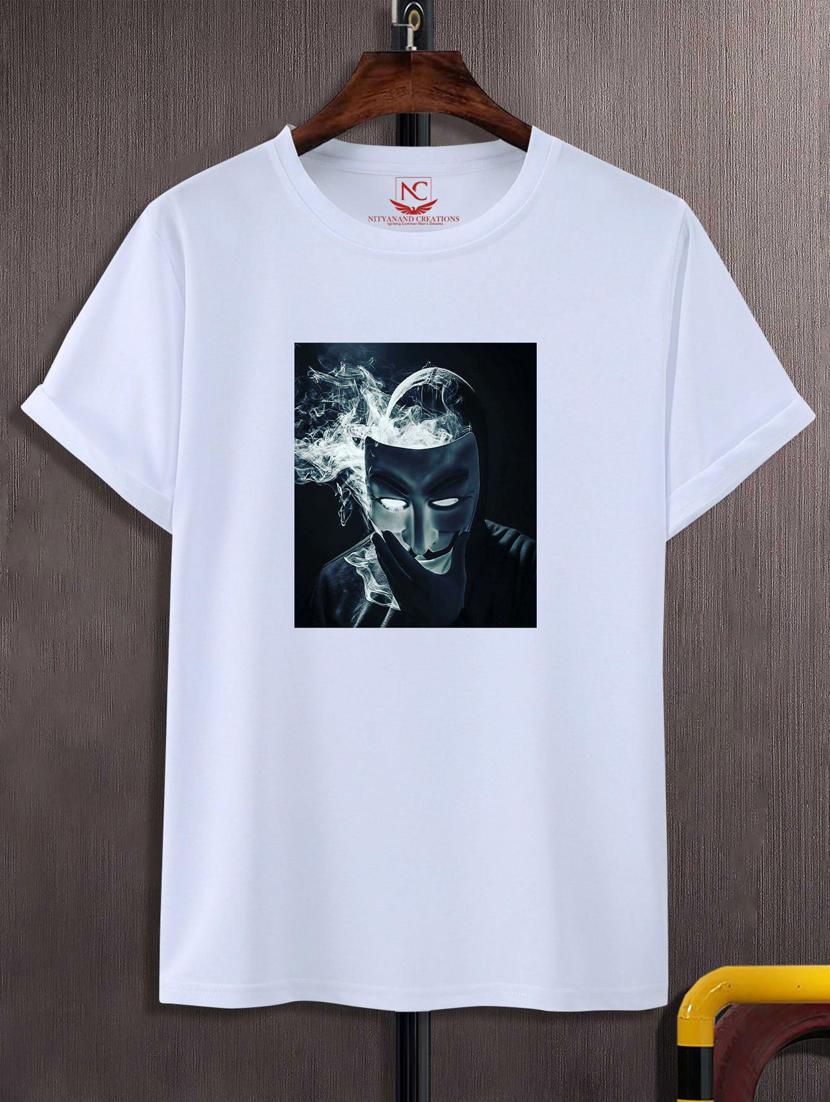 unisex white graphic printed t-shirt - 20882475 -  Zoom Image - 0