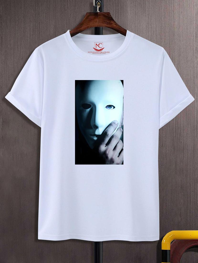 unisex white graphic printed t-shirt - 20882497 -  Zoom Image - 0
