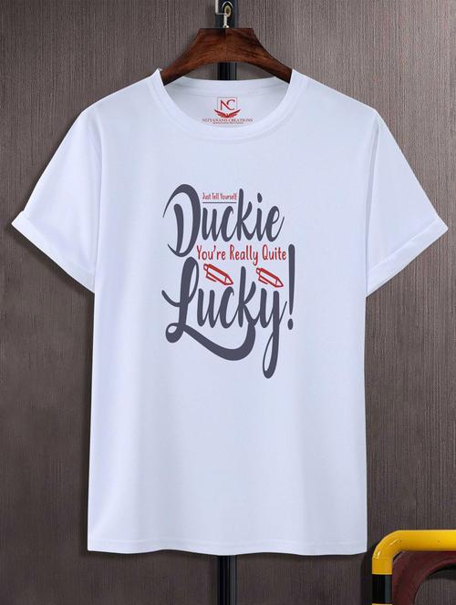 unisex white graphic printed t-shirt - 20882512 -  Standard Image - 0
