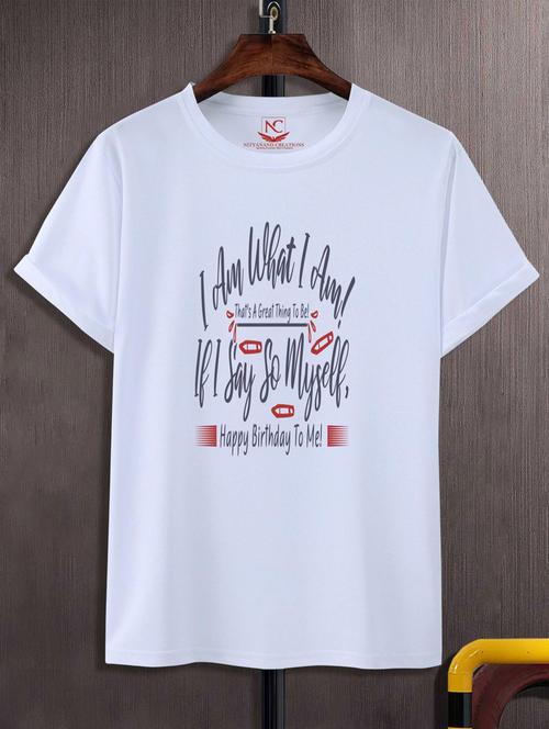 unisex white graphic printed t-shirt - 20882515 -  Standard Image - 0