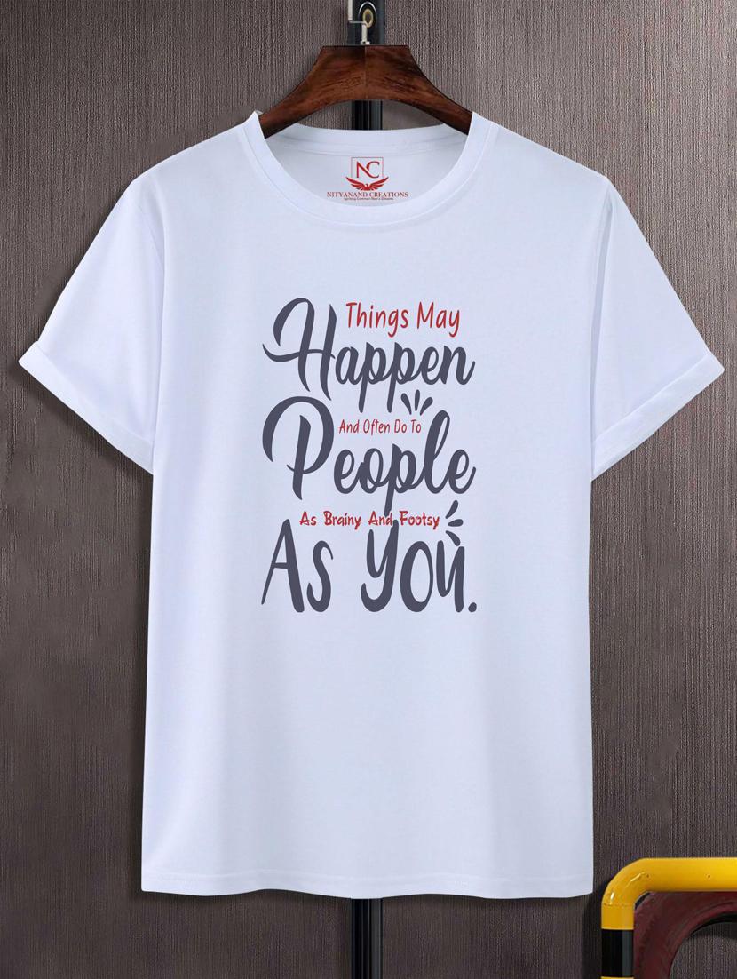 unisex white graphic printed t-shirt - 20882518 - Zoom Image - 0