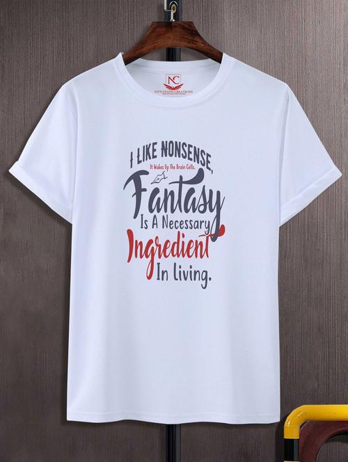 unisex white graphic printed t-shirt - 20882521 - Standard Image - 0