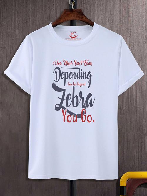 unisex white graphic printed t-shirt - 20882522 - Standard Image - 0