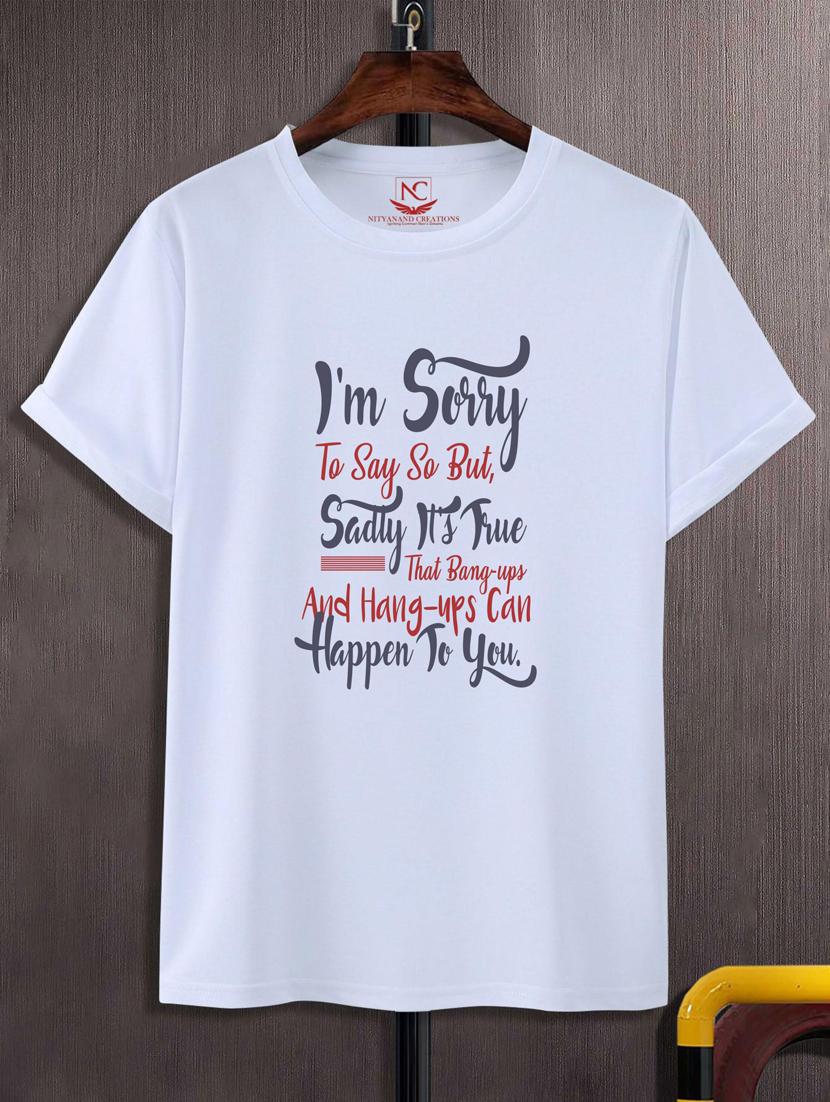 unisex white polyester graphic t-shirt - 20882526 -  Zoom Image - 0