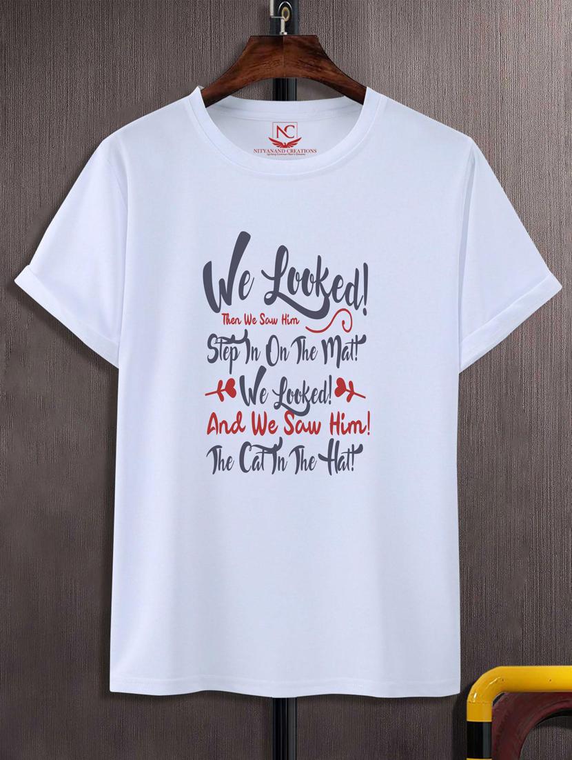 unisex white graphic printed t-shirt - 20882535 -  Zoom Image - 0