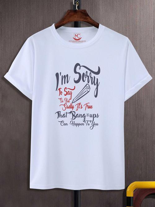 unisex white graphic printed t-shirt - 20882538 - Standard Image - 0