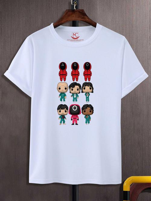 unisex white graphic print t-shirt - 20882551 -  Standard Image - 0