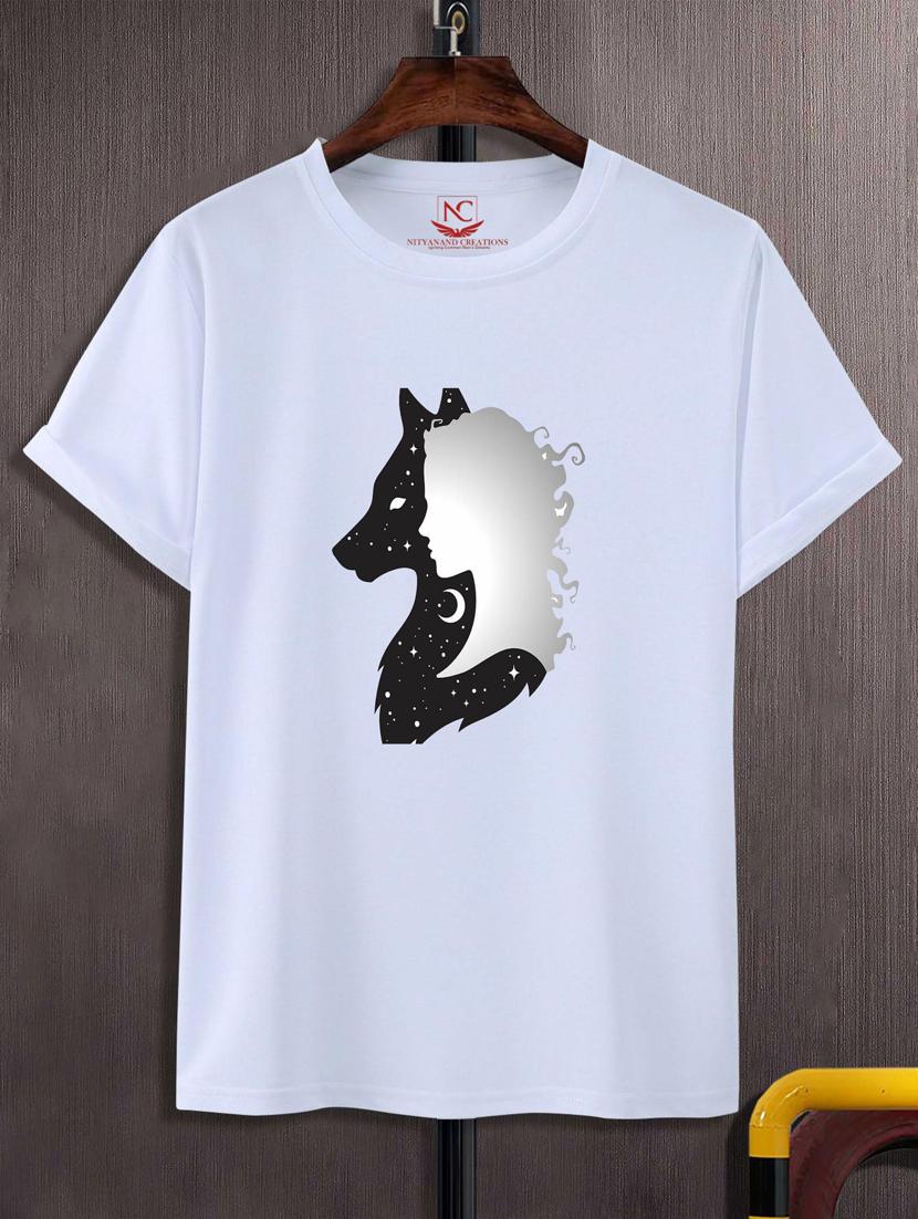 unisex white graphic print t-shirt - 20882560 -  Zoom Image - 0