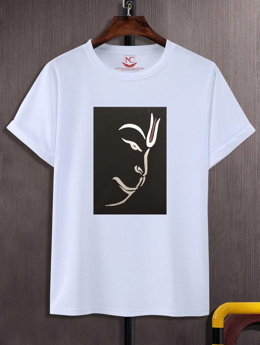 unisex white graphic printed t-shirt - 20882568 -  Zoom Image - 0