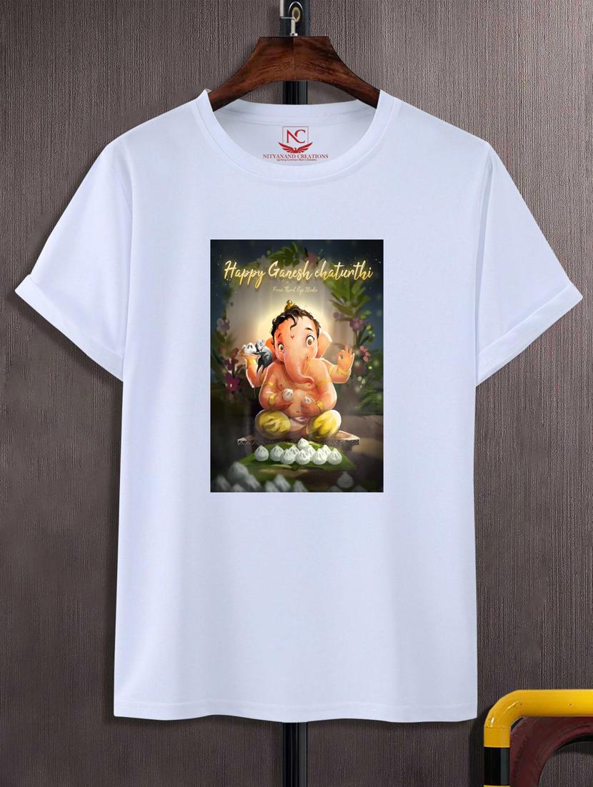unisex white graphic print t-shirt - 20882575 -  Zoom Image - 0
