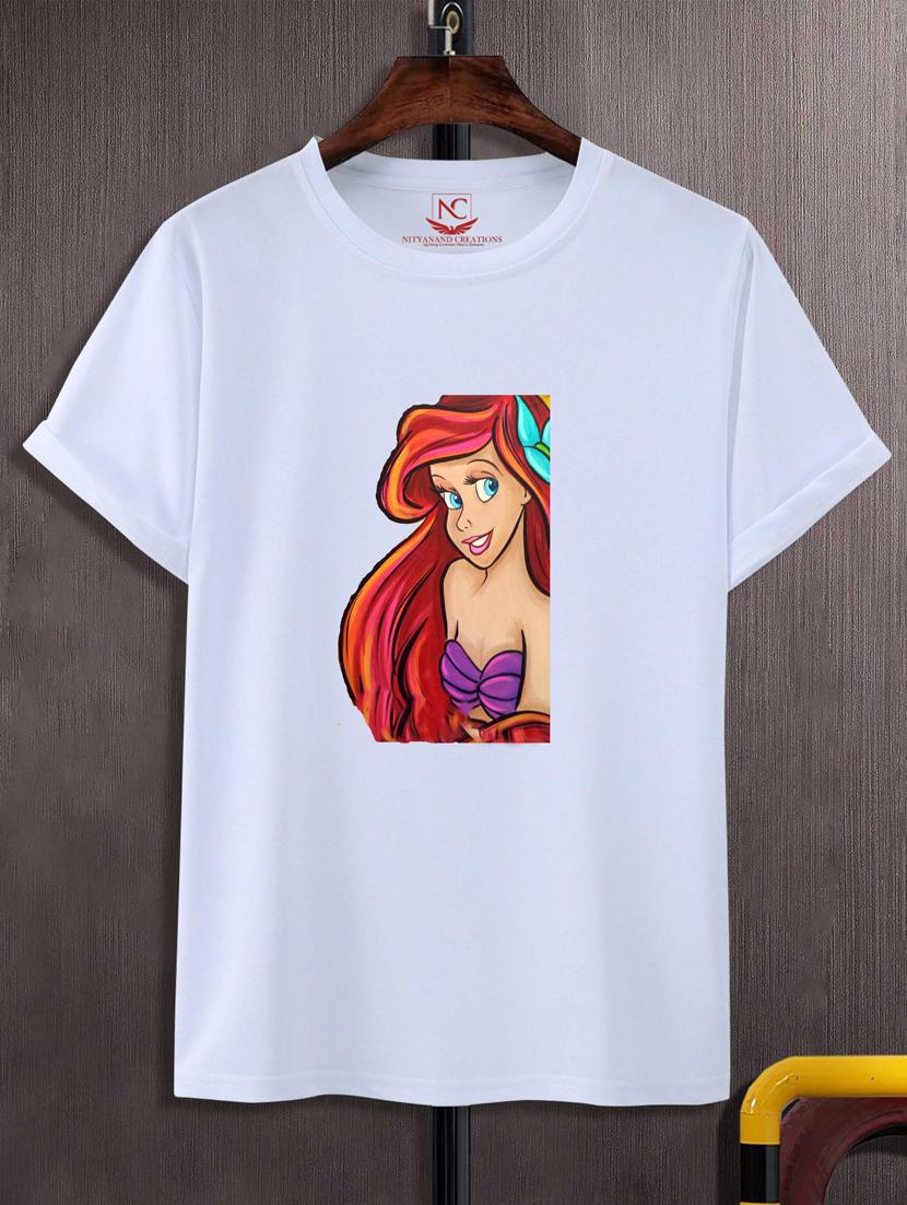 unisex white graphic printed t-shirt - 20882589 -  Zoom Image - 0