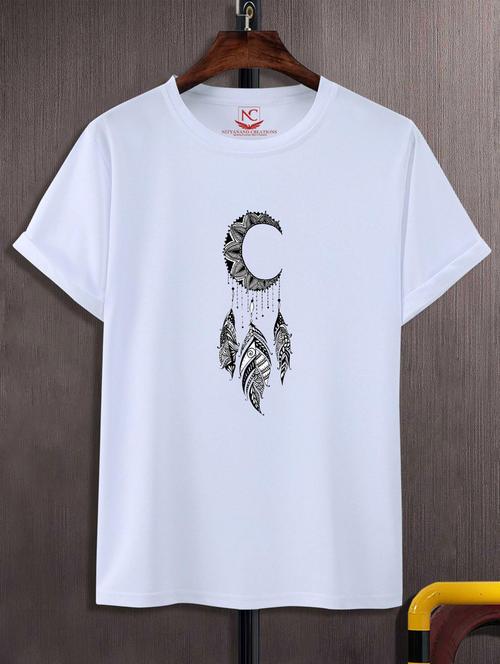 unisex white graphic printed t-shirt - 20882597 -  Standard Image - 0