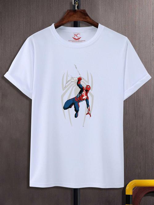 unisex white graphic printed t-shirt - 20882599 -  Standard Image - 0