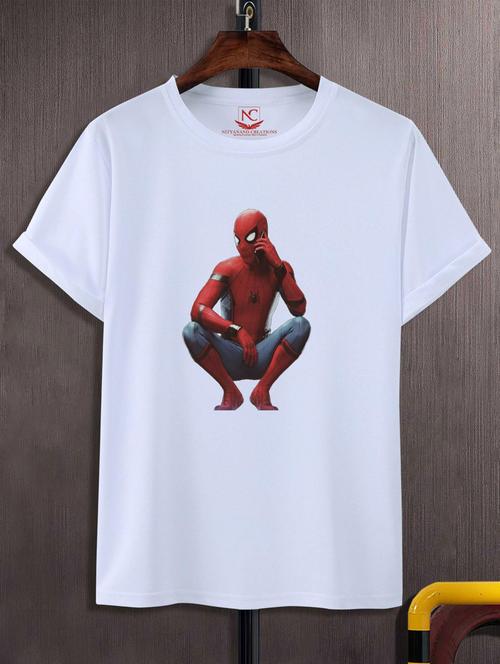 unisex white graphic printed t-shirt - 20882604 - Standard Image - 0