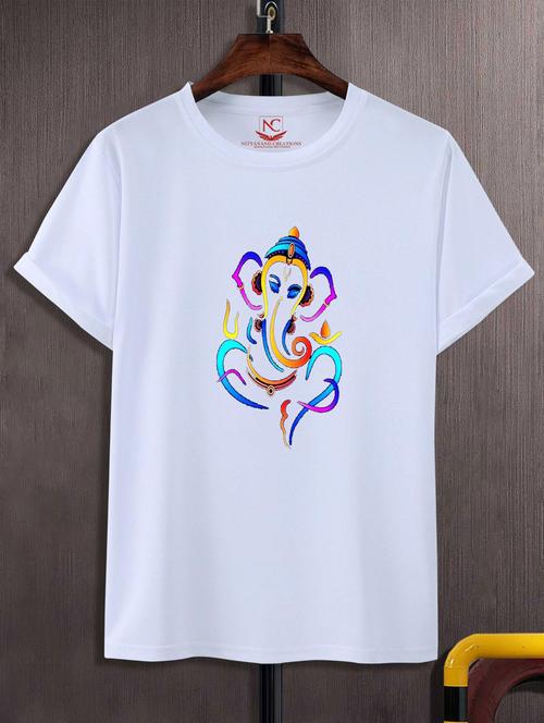 unisex white graphic printed t-shirt - 20882608 -  Standard Image - 0