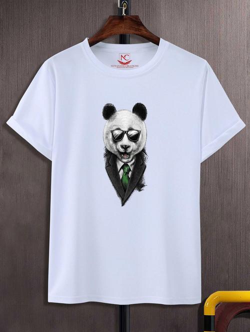 unisex white graphic print t-shirt - 20882609 -  Standard Image - 0