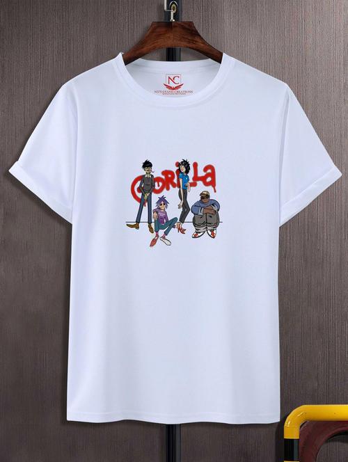 unisex white graphic printed t-shirt - 20882615 -  Standard Image - 0