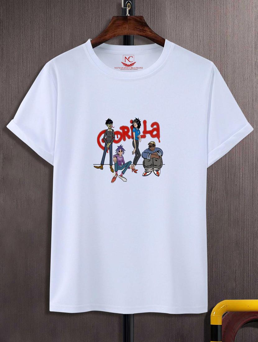 unisex white graphic printed t-shirt - 20882615 -  Zoom Image - 0