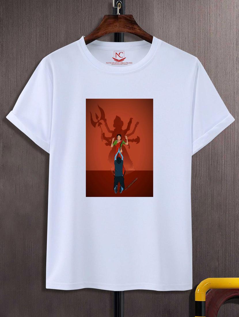 unisex white graphic printed t-shirt - 20882627 - Zoom Image - 0