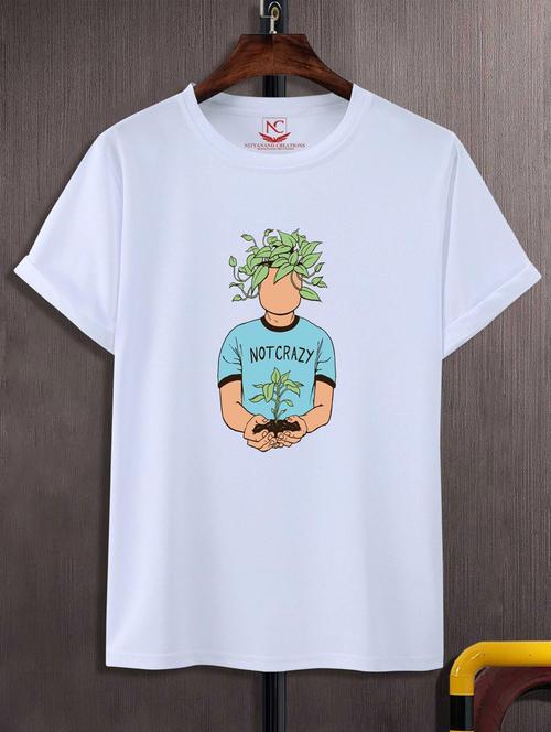 unisex white graphic printed t-shirt - 20882643 -  Standard Image - 0
