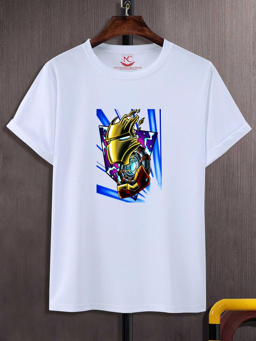 unisex white graphic printed t-shirt - 20882645 - Zoom Image - 0