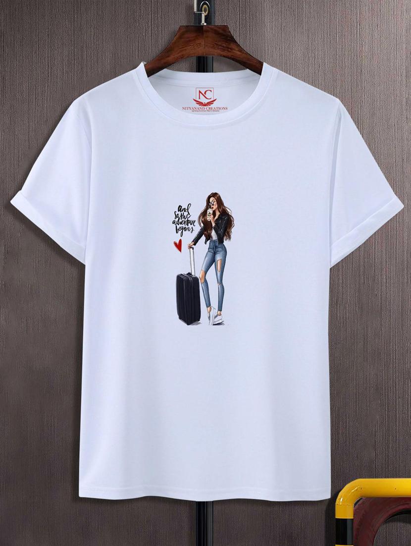 unisex white graphic print t-shirt - 20882672 -  Zoom Image - 0