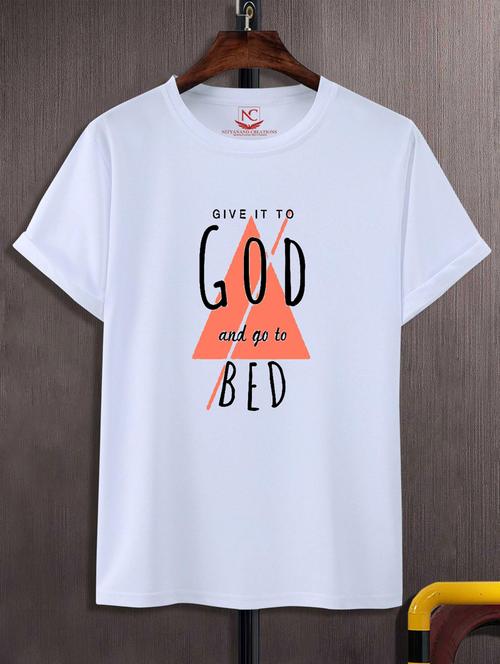 unisex white graphic printed t-shirt - 20882675 -  Standard Image - 0