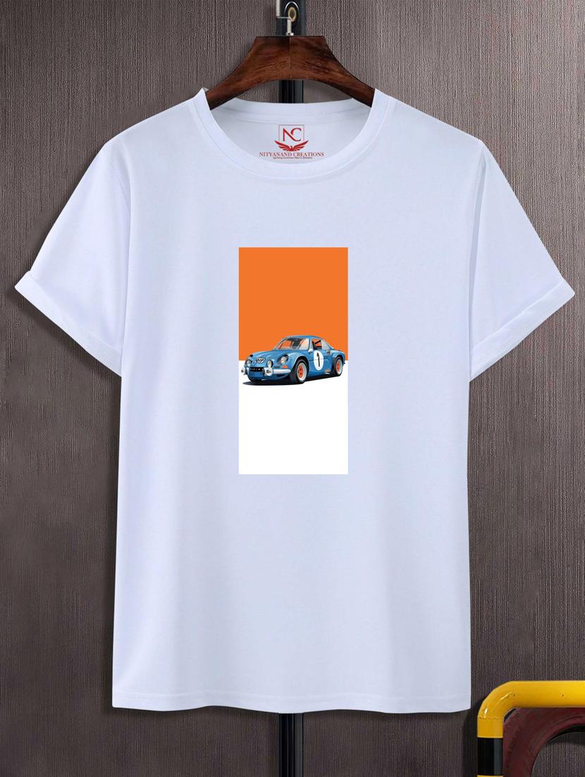 unisex white graphic printed t-shirt - 20882676 -  Zoom Image - 0