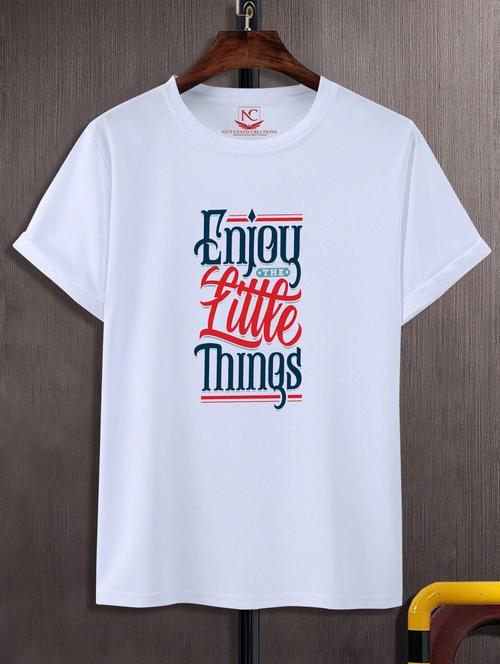 unisex white graphic printed t-shirt - 20882680 -  Standard Image - 0