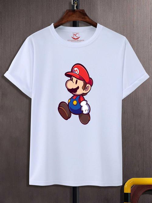unisex white graphic printed t-shirt - 20882691 - Standard Image - 0