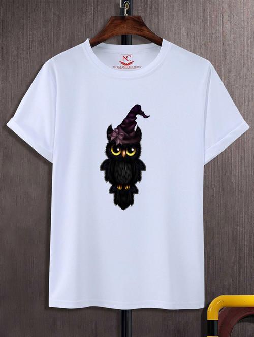 unisex white graphic printed t-shirt - 20882698 - Standard Image - 0