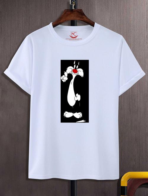 unisex white graphic printed t-shirt - 20882703 -  Standard Image - 0