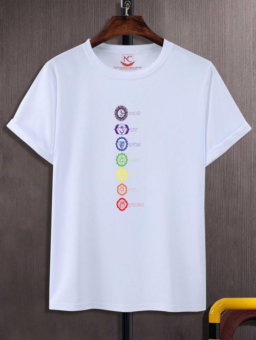 unisex white graphic printed t-shirt - 20882704 - Standard Image - 0