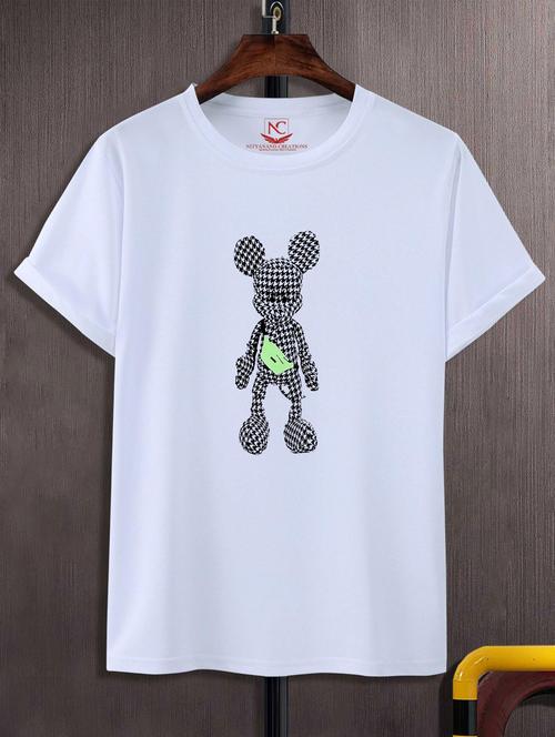 unisex white graphic printed t-shirt - 20882707 - Standard Image - 0