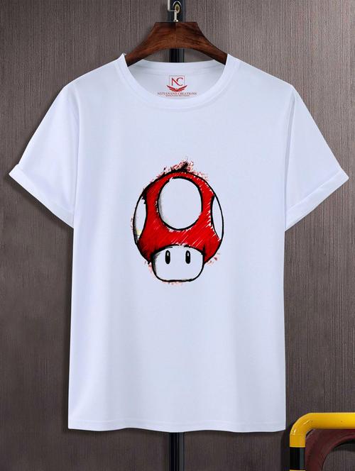 unisex white polyester graphic t-shirt - 20882710 - Standard Image - 0