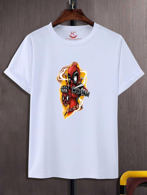 unisex white graphic printed t-shirt - 20882714 -  Standard Image - 0
