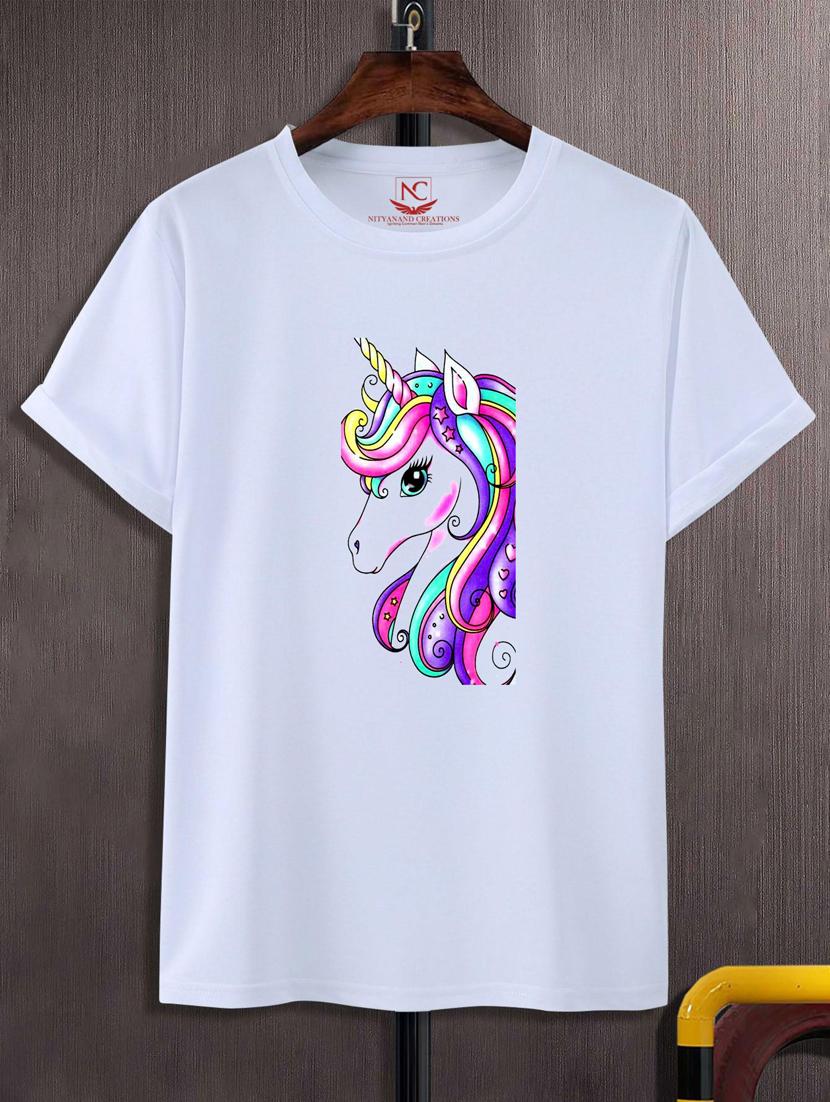 unisex white graphic print t-shirt - 20882720 - Zoom Image - 0