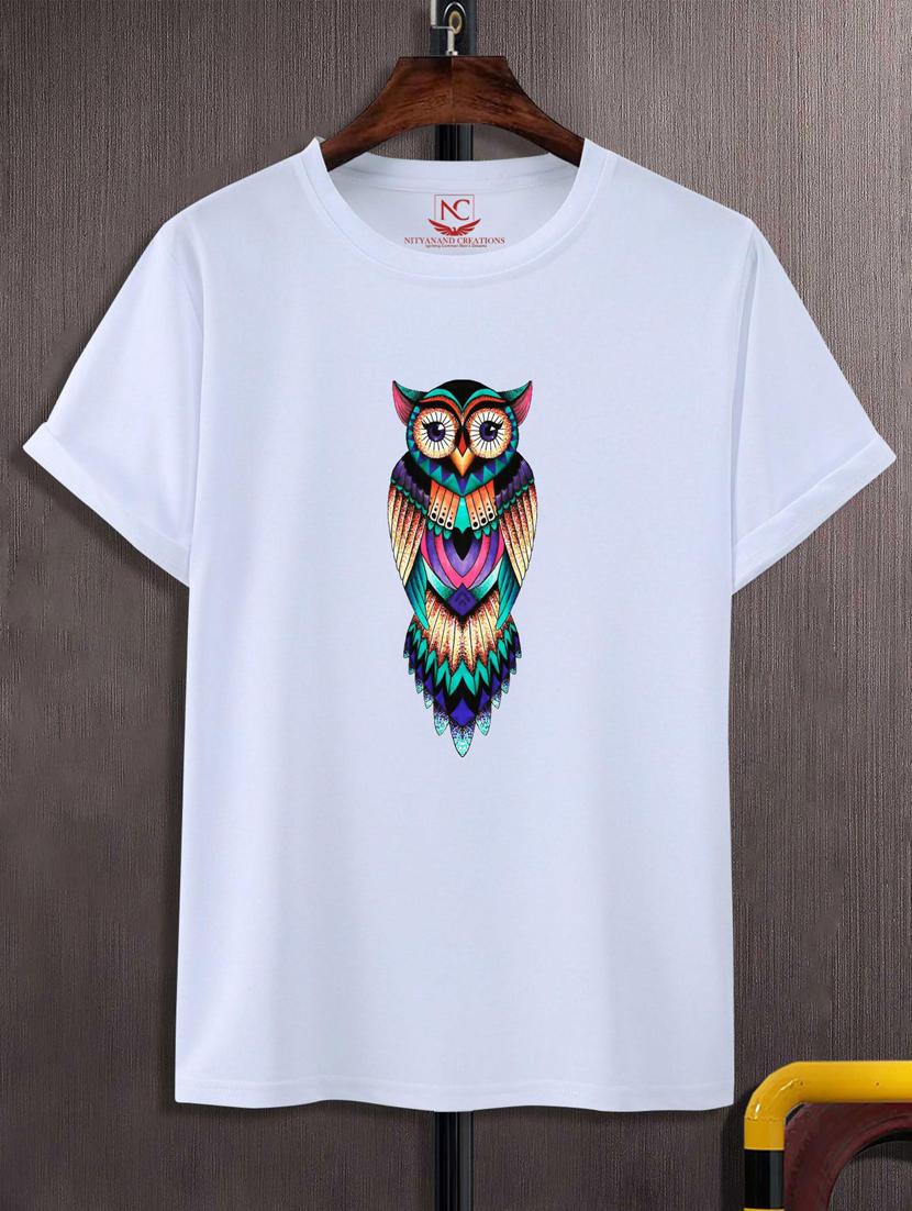 unisex white graphic print t-shirt - 20882721 - Zoom Image - 0