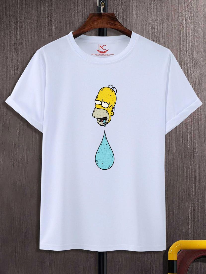 unisex white graphic printed t-shirt - 20882725 - Zoom Image - 0