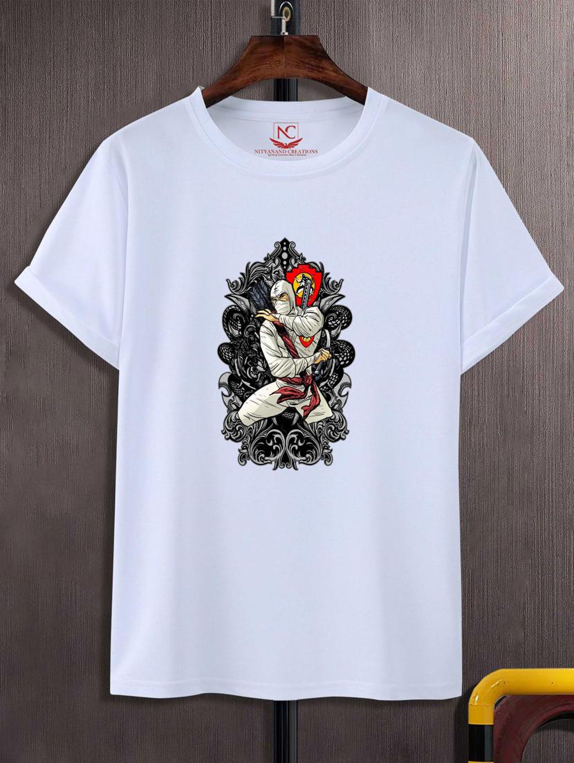 unisex white graphic print t-shirt - 20882730 -  Zoom Image - 0