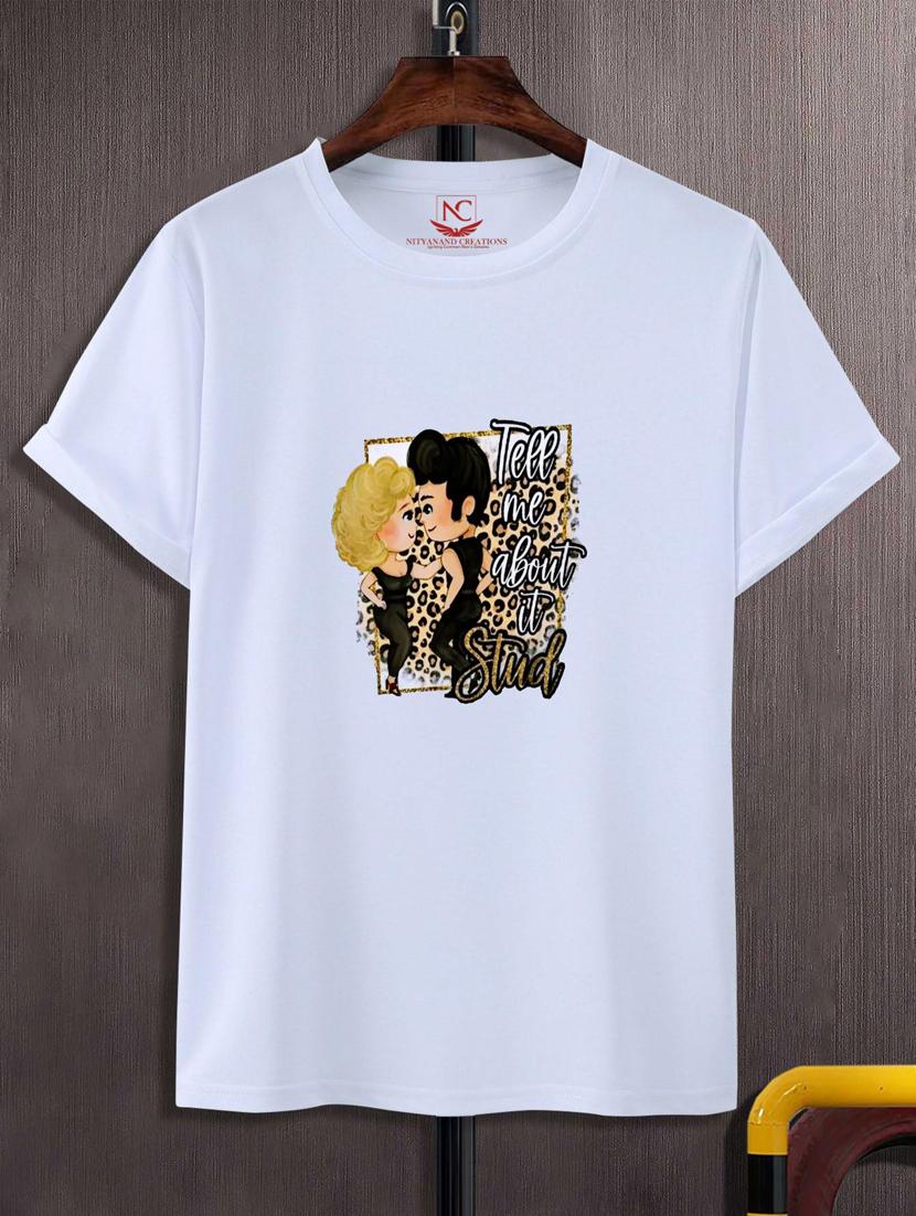 unisex white graphic printed t-shirt - 20882733 -  Zoom Image - 0