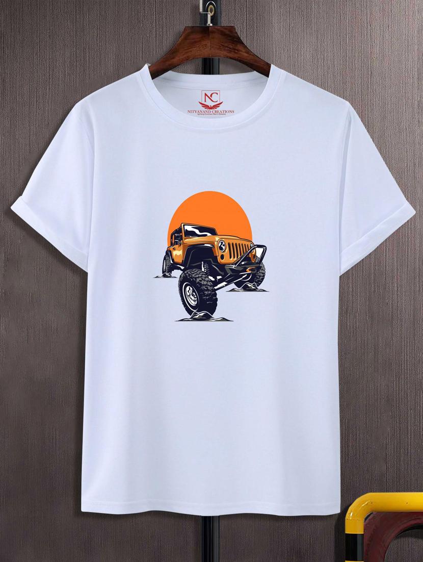 unisex white graphic printed t-shirt - 20882734 -  Zoom Image - 0