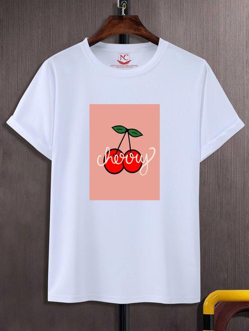 unisex white graphic printed t-shirt - 20882738 - Standard Image - 0