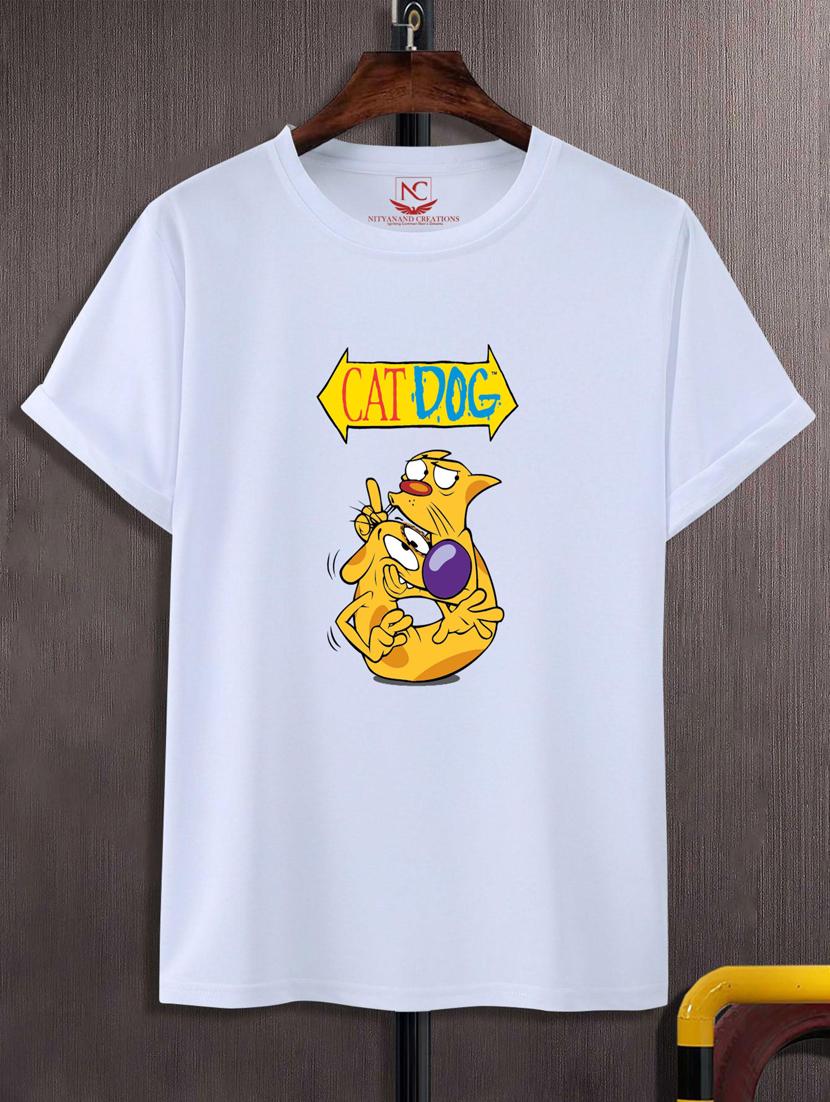 unisex white graphic print t-shirt - 20882739 - Zoom Image - 0