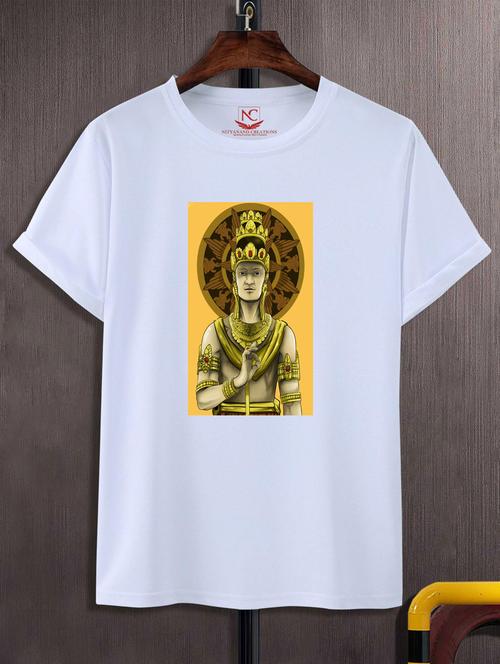 unisex white graphic printed t-shirt - 20882744 - Standard Image - 0