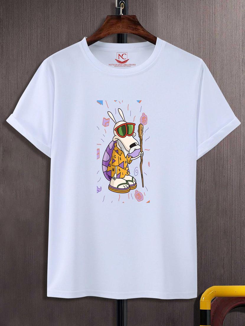 unisex white graphic printed t-shirt - 20882746 - Zoom Image - 0