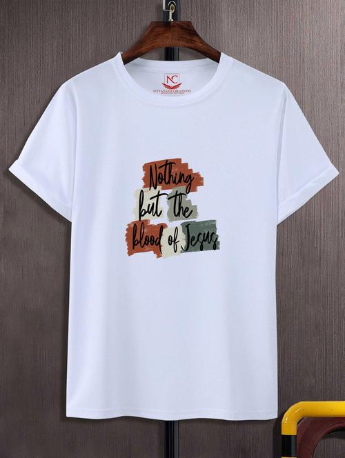 unisex white graphic printed t-shirt - 20882754 -  Standard Image - 0